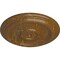 Ekena Millwork Traditional Ceiling Medallion (Fits Canopies up to 2 3/4"), 12"OD x 1"P, Smokey Topaz Crackle CM12TRSTC - alternate 3
